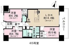 千葉市中央区本千葉町のマンションの間取り