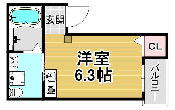 シナジーコート野田阪神の間取り