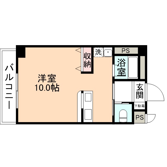 パナメゾン１０二口の間取り