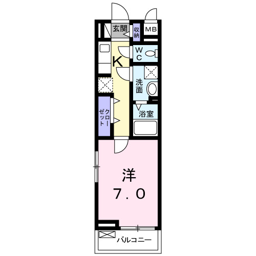 プリティ－堺の間取り