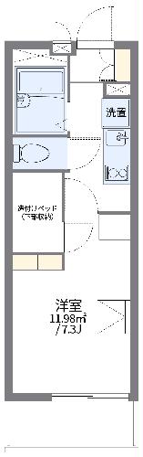 レオパレスレインボーの間取り