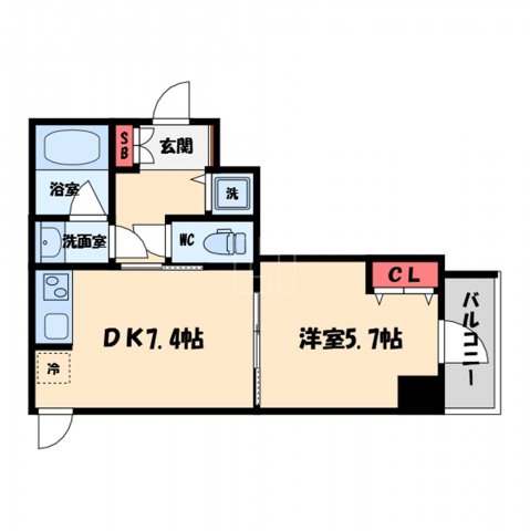 スプランディッド堀江の間取り