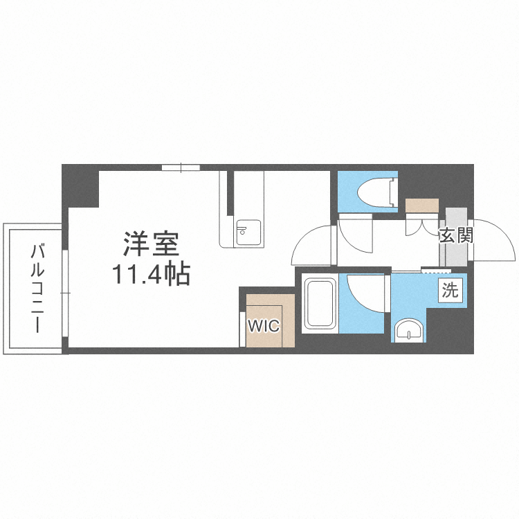 フェロー博多駅南の間取り