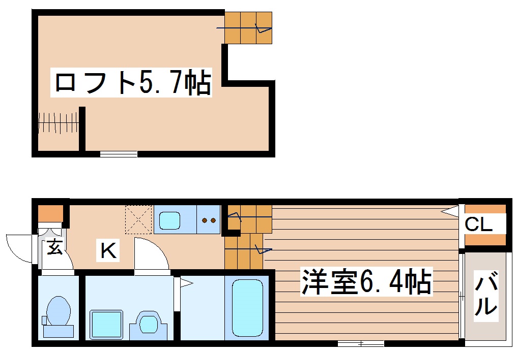 フローラ福住町の間取り