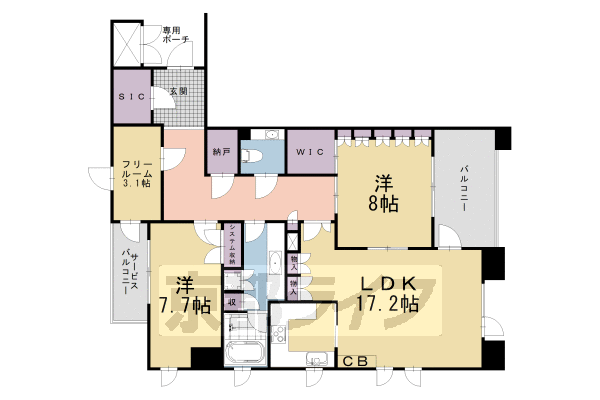 サンクタス鴨川別邸の間取り