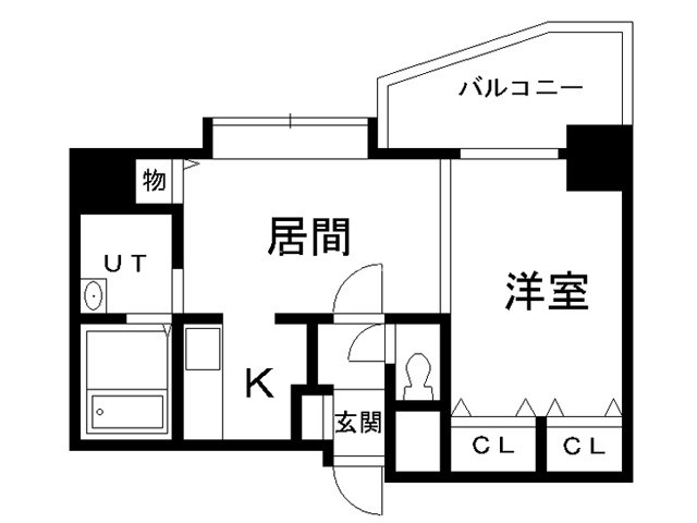 旭川市六条通のマンションの間取り