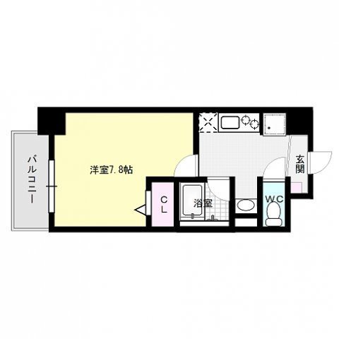 福岡市中央区笹丘のマンションの間取り