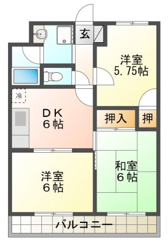 フローラ杉本の間取り