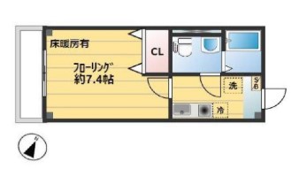 清瀬市野塩のマンションの間取り