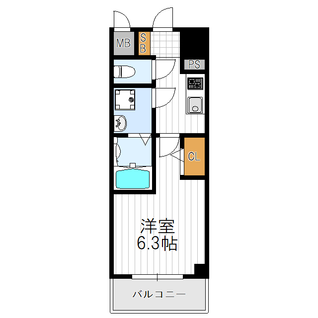 エスリード長居公園ＰＡＲＫ　ＡＶＥＮＵＥの間取り