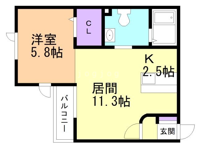 Ｈ・ＣＵＢＥ　ＡＰＡＲＴＭＥＮＴ　ＨＯＵＳＥの間取り