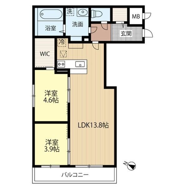 Erfolg千歳春日町の間取り