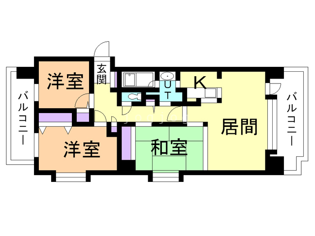 サンタの館裏参道の間取り