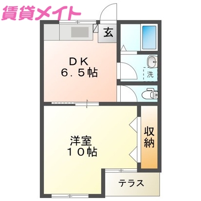 鈴鹿市大池のアパートの間取り