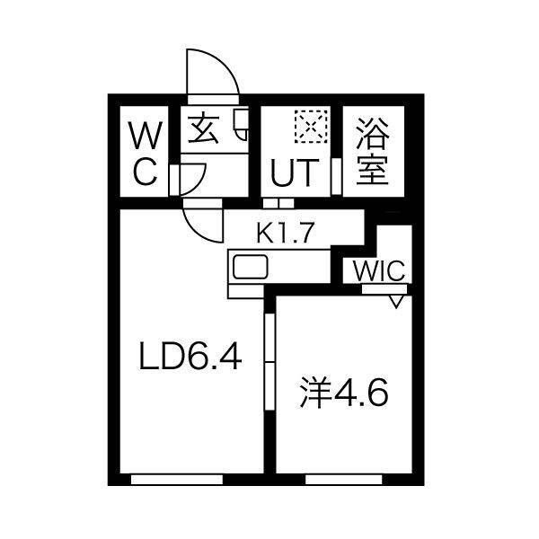 【札幌市西区八軒三条西のマンションの間取り】