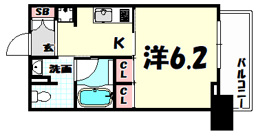 レジディア神戸元町の間取り