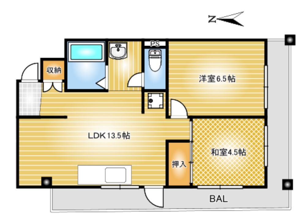 第一盛運マンションの間取り