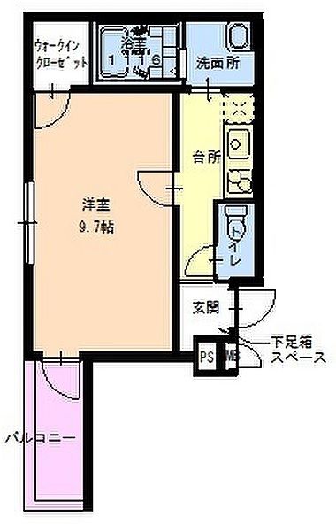 和歌山市木広町のアパートの間取り