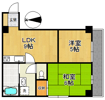 ファミール中町Ａ棟の間取り