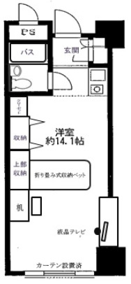 豊島区南大塚のマンションの間取り