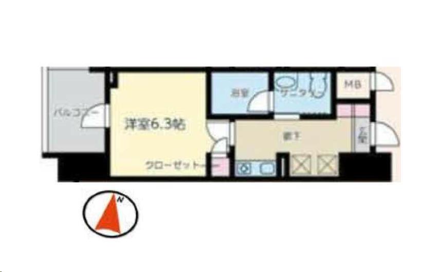 Ｌａ・Ｆｏｎｔｅ立町の間取り