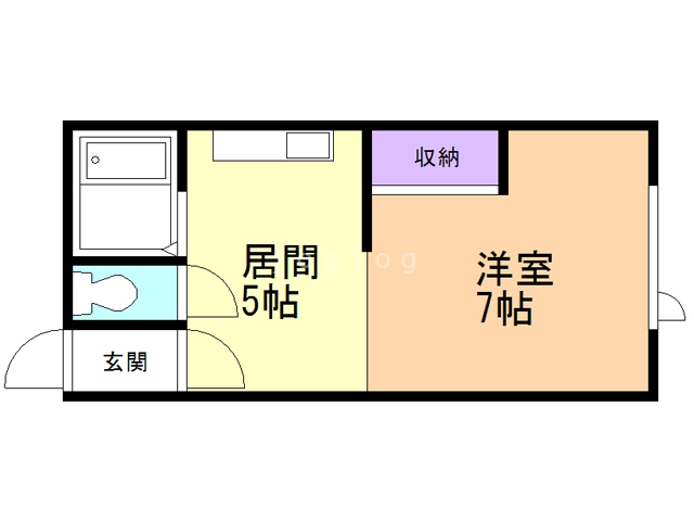 コーポオアシスの間取り