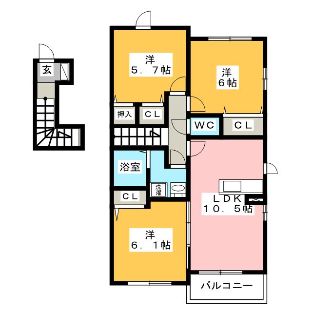 プラステートＢの間取り