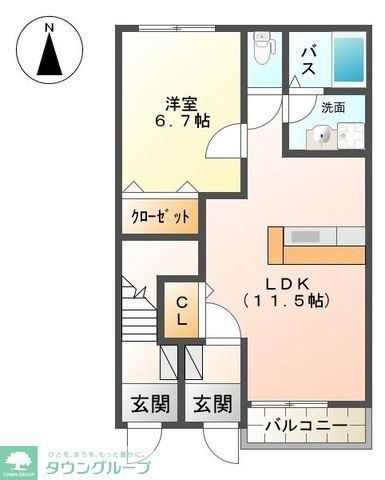 サン　フォレスタ　Ａの間取り