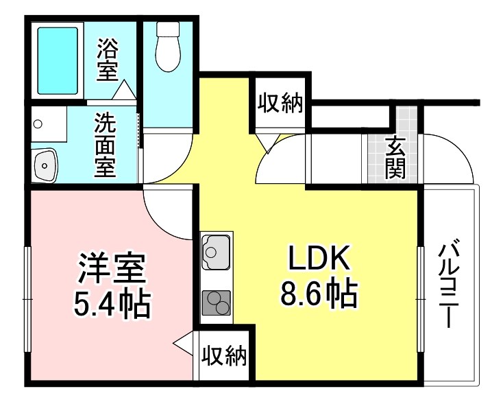 ユーパレス水口の間取り