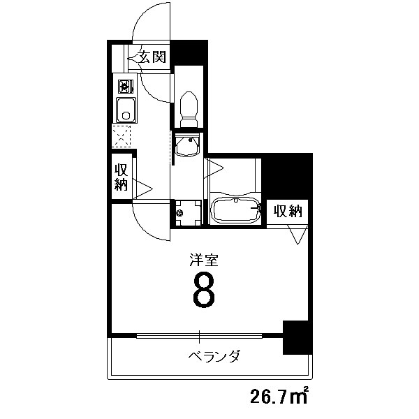 KDXレジデンス西大路の間取り