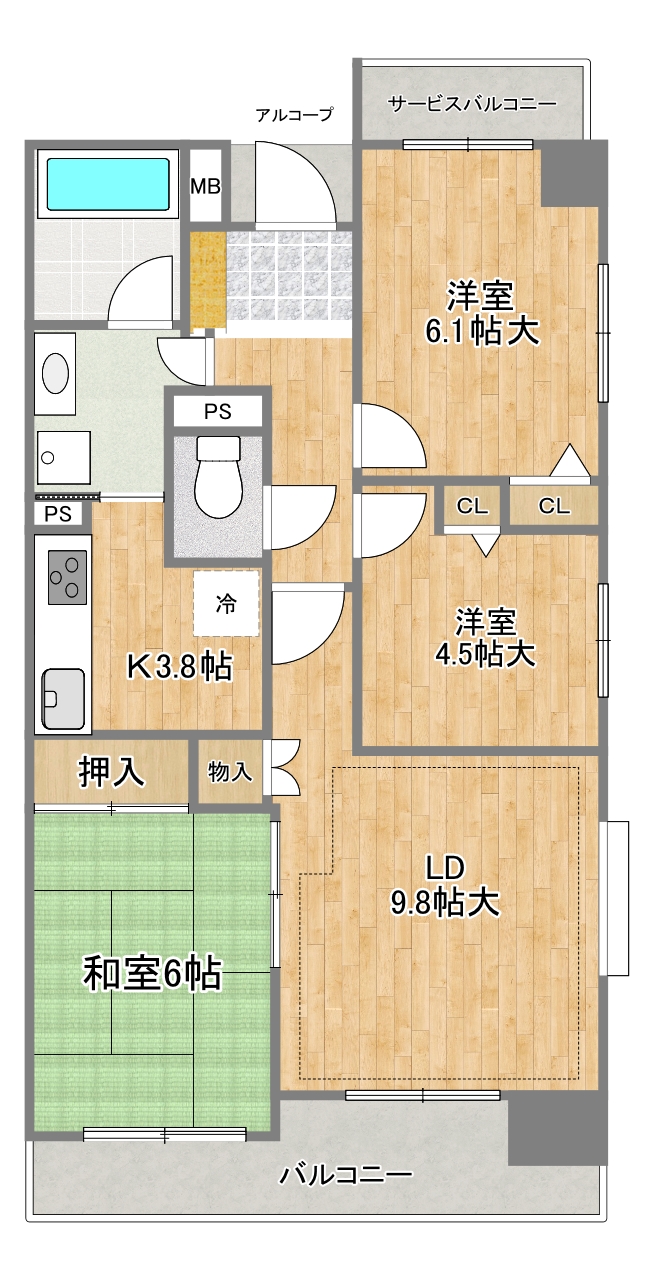 ステイツ高幡不動の間取り