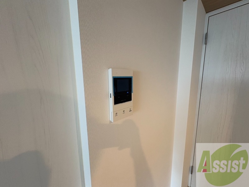 セキュリティ　インターホンです。オートロック付きで安心のマンションです。