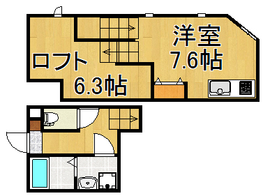 リュミエ　越谷本町の間取り