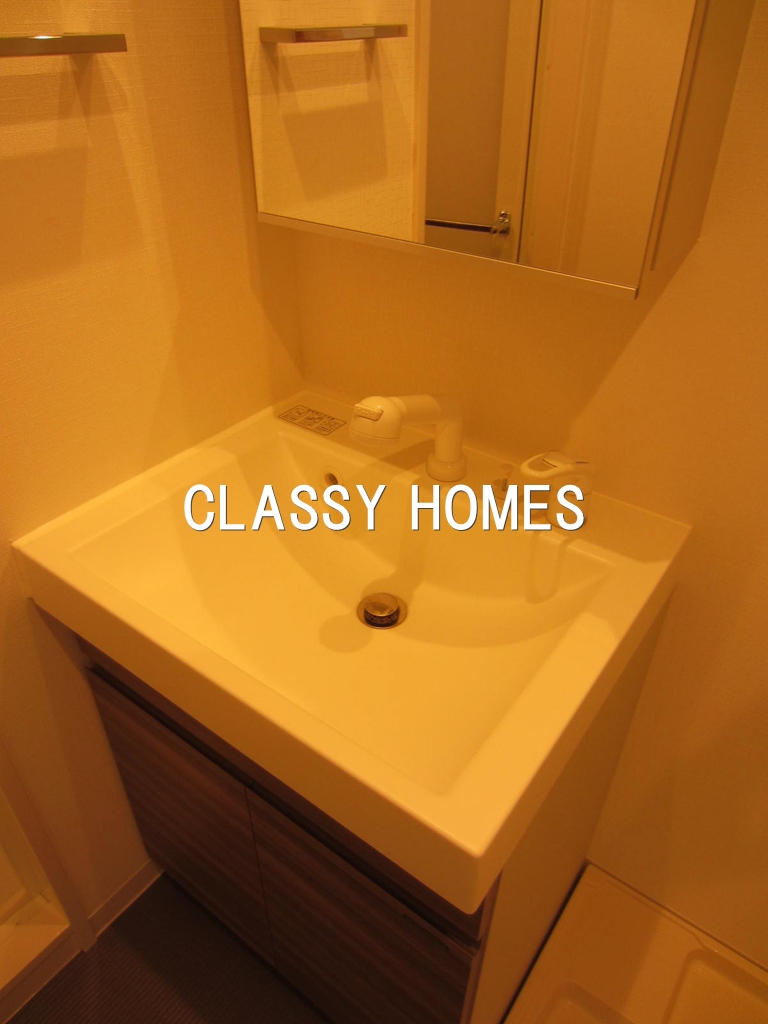 洗面設備　2014年竣工アクサス汐留：洗面