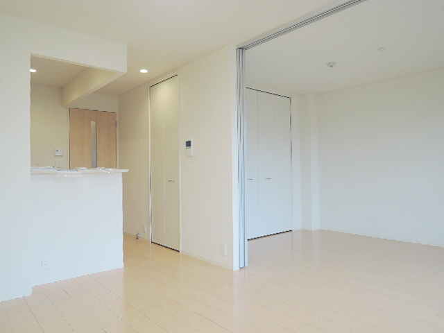 居室・リビング　南向きでカウンターキッチンがあるＬＤＫ