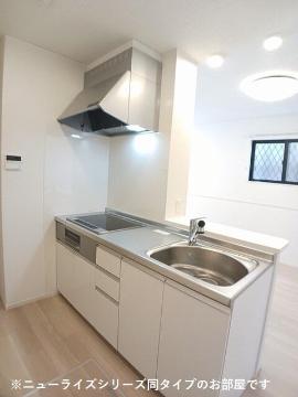 キッチン　IH＆グリル付システムキッチン（イメージ）