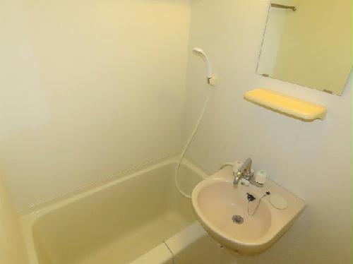 バス・シャワールーム　洗面台とユニット式のお風呂です