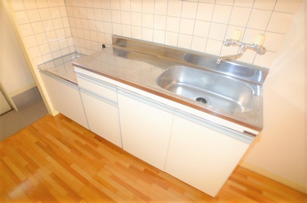 キッチン　ガスコンロ設置可