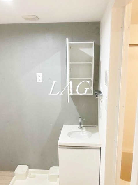 洗面設備　洗面台です。