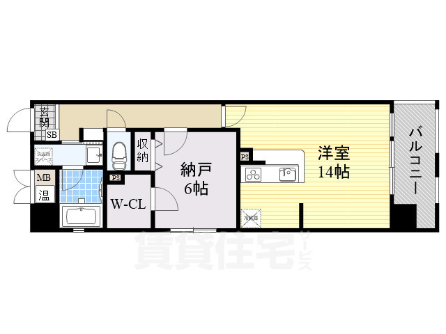 Ocean松屋町の間取り写真