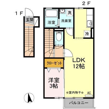 D room SAKURAの間取り写真