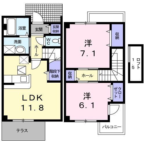 ラフレシ-ル レストIの間取り写真