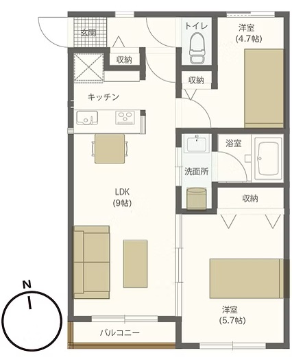 ライズニセコA棟の間取り写真