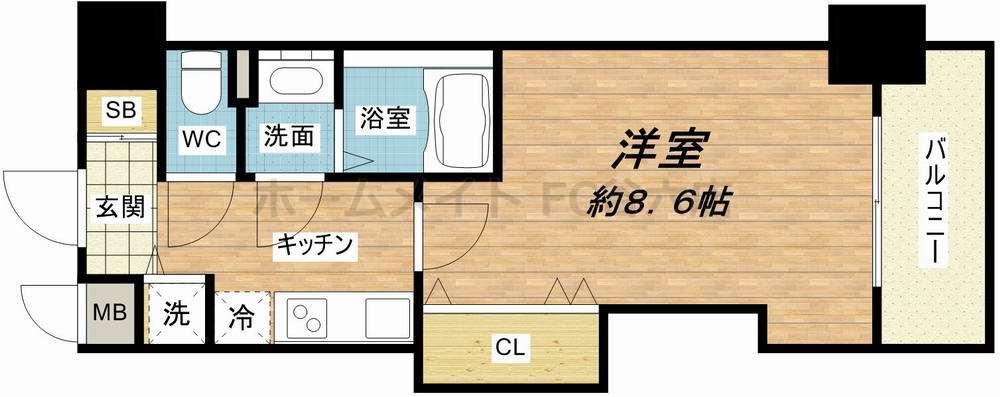 Luxe玉造IIの間取り写真