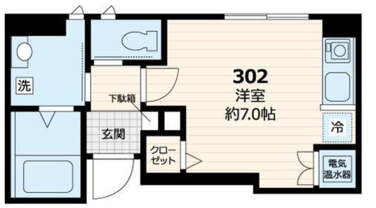つくばエクスプレス 浅草駅 徒歩1分 6階建 築7年の間取り写真
