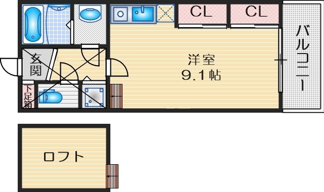 フォレステージュ江坂垂水町の間取り写真