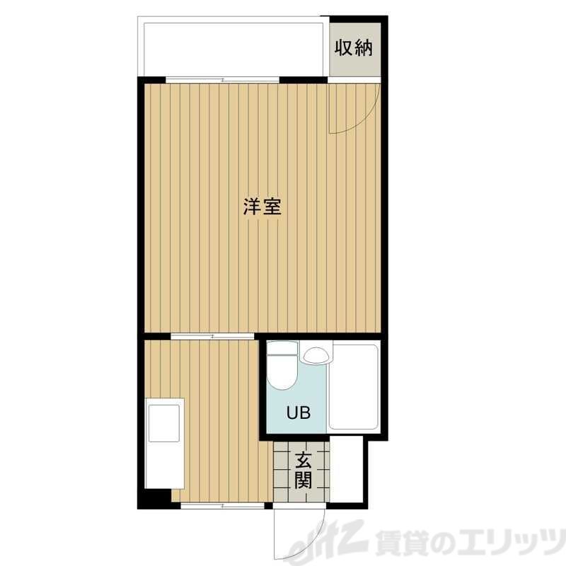 高槻ローズハイツB棟の間取り写真