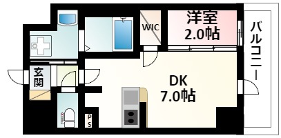 バウスフラッツ新大阪の間取り写真