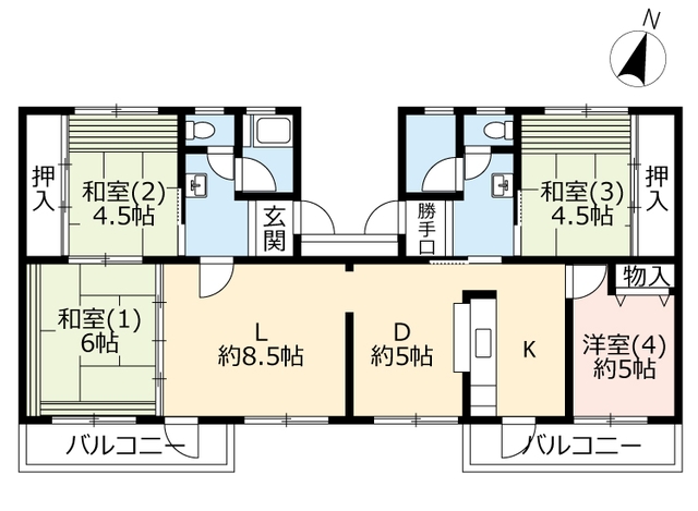 UR戸頭の間取り写真
