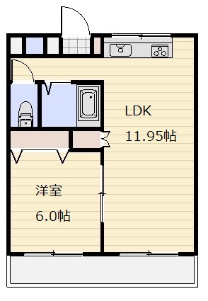 エディフィス梅山 Bの間取り